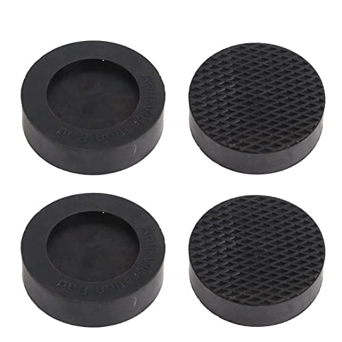 Anti Vibration Pads, Antislip Universal Pedestals for Washer Dryer, Noise Dampening and Shock Support Circular Rubber Isolation Feet Mats Set of 4