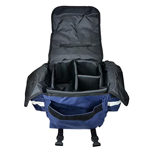 Dealmed First Responder Trauma Bag - Empty EMS Equipment Kit - Blue Professional Emergency Organizer - color: Blue