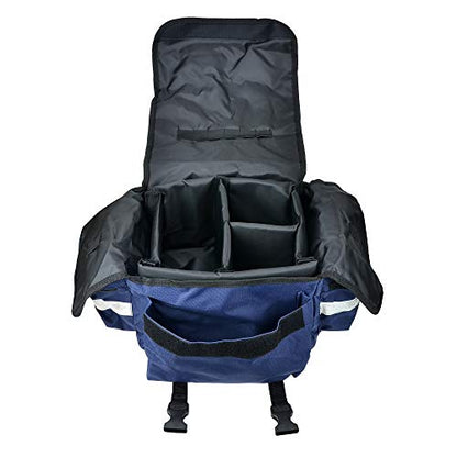 Dealmed First Responder Trauma Bag - Empty EMS Equipment Kit - Blue Professional Emergency Organizer - color: Blue
