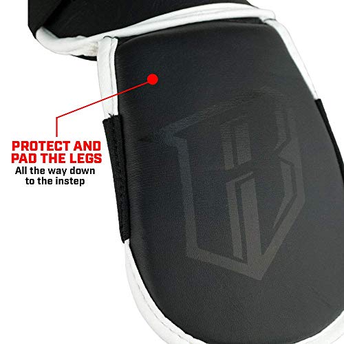 Revgear Kids Combat Series Shin Guards | High Performance Foam Padding | Durable and Lightweight - color: Blue, size: Medium