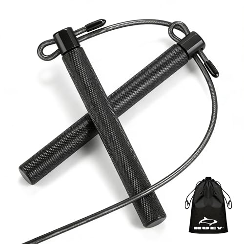 HUEY Professional Racing Speed Jump Rope - Boxer Verified - High Speed Ball Bearings