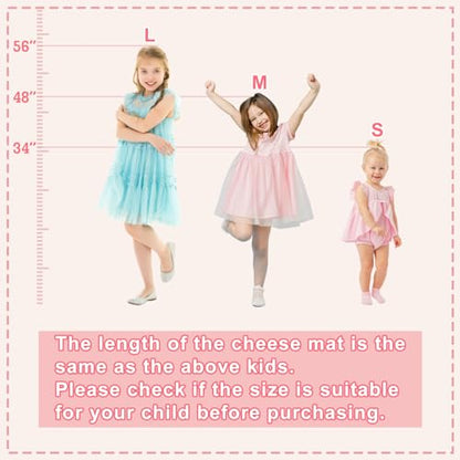 Kangaroo Hoppers Gymnastics Cheese Wedge Mat for Kids Ages 1-12 | 3 Sizes Folding Incline Mat with High-Density EPE Foam and Removable PVC Leather Cover, Home Gym Training Equipment - color: Black/Hot Pink, size: 34" x 24" x 13"