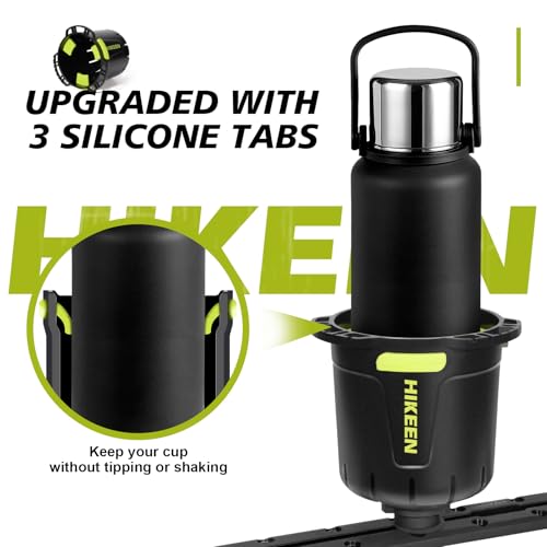 Hikeen Kayak Cup Holder with Rubber Tab, Multi-Functional Cup Holder for Kayak Water Bottle Holder, Drinks Holder, Fishing Tool, Lures Storage, Kayak Track Mount Install - style: 1Pack