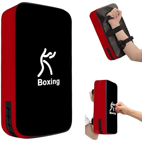 LuiceABC One Karate Taekwondo Boxing Kick Punch Adjustable Soft Shield Durable Training Pad for Boxing, Training and Protecting Your Palm, Wrist and Decreasing The Shock - color: Black