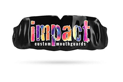 Impact Mouthguard Boxing, MMA, Muay Thai Sports Mouthguards for Youth Adults, Professional Custom-Fit, Impact Logo Tie Dye Black - color: Impact Logo Tie Dye Black