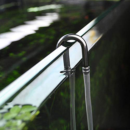 Aquarium U-Shape Connectors Stainless Steel Fish Tank Air Pump Accessories CO2 System U-Shape Tube Connector