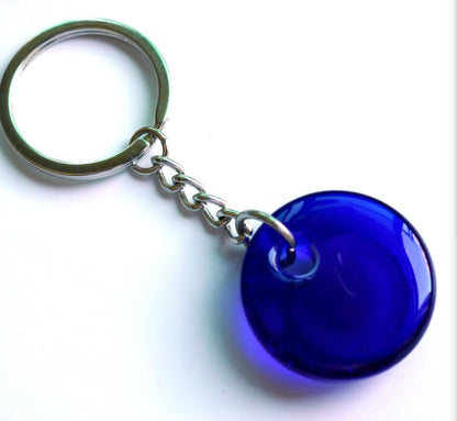 FORUBUS Evil Eye Keyring For Women Men Protection Amulet Keepsake, Turkish Eye Hamsa Hand Key Chains Bring Luck Jewelry - color: B Gold
