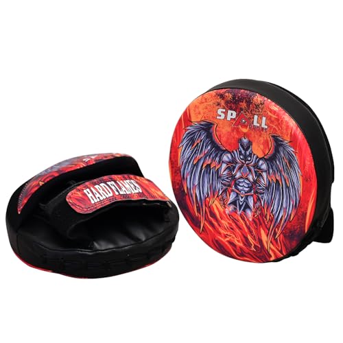 Curved Boxing Pads - Boxing Mitts and Punch Pads, Muay Thai MMA Focus Boxing Mitts Suitable for Boxing, Kickboxing, Karate, and Martial Arts - color: HF-Multi