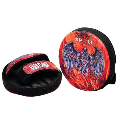 Curved Boxing Pads - Boxing Mitts and Punch Pads, Muay Thai MMA Focus Boxing Mitts Suitable for Boxing, Kickboxing, Karate, and Martial Arts - color: HF-Multi