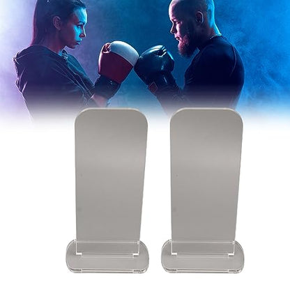 2Pcs Acrylic Boxing Glove Stand, Vertical Boxing Glove Display Stand Acrylic Gloves Holder, Vertical Boxing Gloves Display Rack Holder, Baseball Glove Display Holder Rack for - color: Transparent