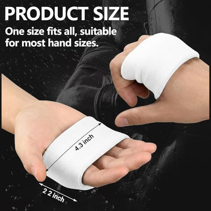 1/2/4pairs Knuckle Guards for Boxing Gel Hand Guard Protection Boxing Knuckle Pads Gel Hand Wraps for Men Women Fitness Athletes Muay Thai Kickboxing MMA Combat Sports Training Sparring Supplies - color: white