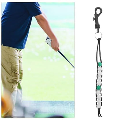 Abaodam Golf Beads Score Counter with Clip Portable Golf Stroke Counter for Men and Women Adjustable Scoring Tool for Course and Referee Use