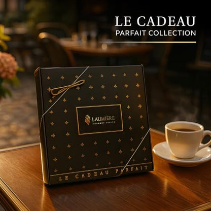Laumière Gourmet Fruits - Le Cadeau Parfait Collection - Median Gourmet Gift Box (16 Treats) - Hannoukah - Kosher - Vegan Healthy Dried Fruits & Nuts Gift Basket - No Added Cane Sugar Sweets