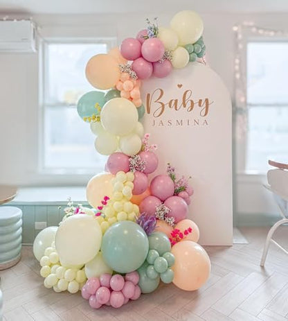 Paready Pastel Balloons, 60 Pcs Party Balloons for Easter Baby Shower - color: Pastel
