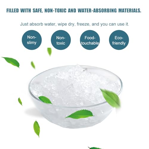 Reusable Ice Pack Sheets, 24 Cell/12 Cell/250g Single Ice Packs for Cooler and Shipping, Long Lasting Dry Ice Packs for Shipping Frozen Food Freezer Packs for Mailing - style: 12cells 6 Pcs