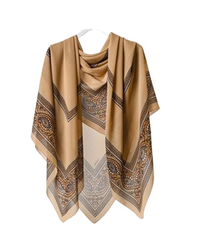 K-Elewon Large Square Scarf 51" Headscarf Chiffon Fashion Scarves Turbans Hair Wrapping Scarfs H25-02 at Amazon Women’s Clothing store