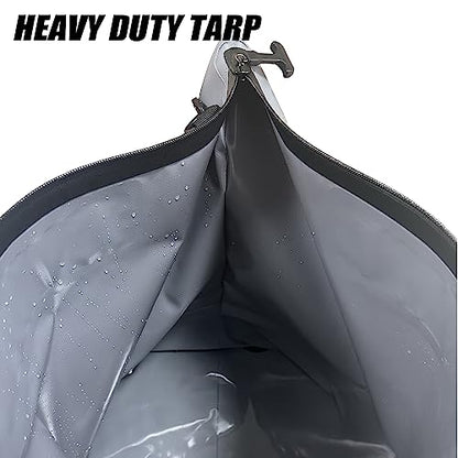 Fish Tournament Weigh in Bag for Bass Fishing, Heavy Duty Fish Bag for Caught Fish Waterproof,Leakproof,Puncture Resistant - color: Grey-25×23in
