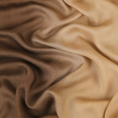 Modal Feel Hijab Scarf for Women, Lightweight Ombre Dual Color - color: 7#khaki