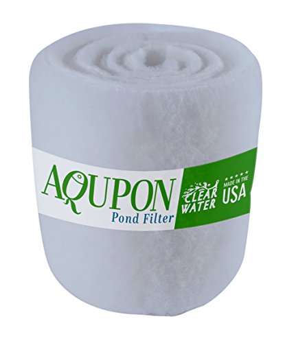 Koi Pond Filter Media Pad - Cut to Fit Roll (Dye-Free/Blue Bonded) - 1.25 Inch Thickness (12 ft, Dye-Free) - color: Dye-Free, size: 12 ft