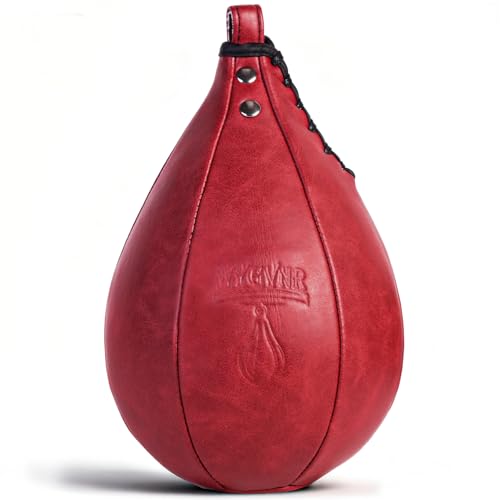 Speed Bag, Speed Punching Bag, Boxing Ball, Punching Dodge Striking Bag for Boxing Training Home Gym Sports Fitness - color: Red