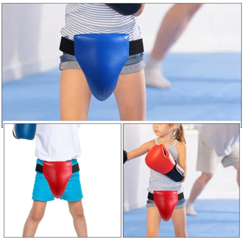 GARVALON 2pcs ’s Professional Groin Protector for Boxing and Martial Arts, Reusable Integrated Groin Guard with Breathable Wear-Resistant Material, Training Protective Gear