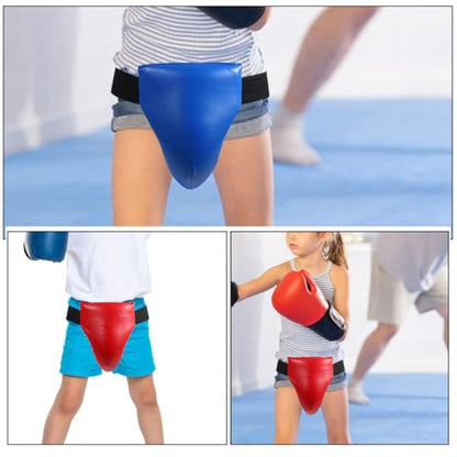 GARVALON 2pcs ’s Professional Groin Protector for Boxing and Martial Arts, Reusable Integrated Groin Guard with Breathable Wear-Resistant Material, Training Protective Gear