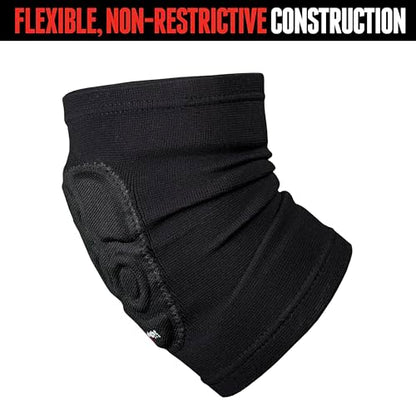 Triple Eight Covert Elbow Pads – Ideal for Roller Skating, Biking, BMX, and Skateboarding - color: Black, size: Large