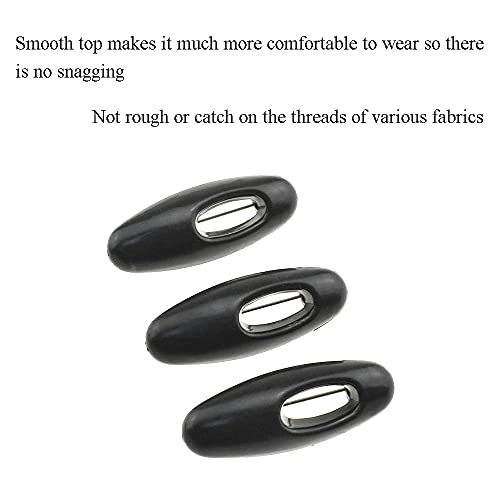 3.7cm Length Hijab Pins Smooth Surface Sharp Bear Force Pin Prevent Ripping Reliable Clips Hold Sturdy Durable Plastic Safety Pins Black 14 PCS for Muslim Saree Chiffon Scarf Jersey Blouses - size: Black-3.7cm 14Pcs