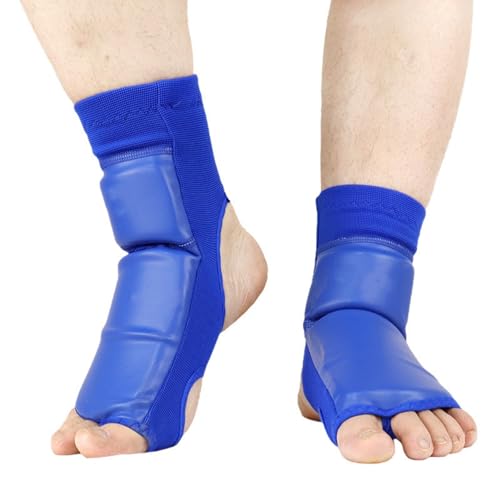 Boxing Foot Protector for Sparring, Impact Protection PU Leather | Soft foam liner, tear synthetic leather, toe-split design, training gear for Taekwondo Muay Thai, unisex adults XL - size: XL
