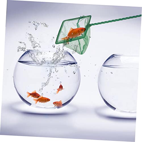 4pcs Green Aquarium Fishing Net Soft Mesh for Catching of Fish and Shrimp Essential Aquarium Accessories