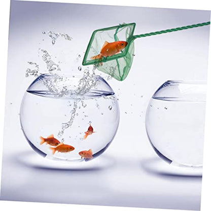 4pcs Green Aquarium Fishing Net Soft Mesh for Catching of Fish and Shrimp Essential Aquarium Accessories