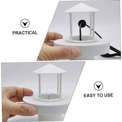 TOYANDONA Portable Rockery Splash Guard for Humidifier Easy to Install Plastic Mist Cover for Fish Tanks and Ponds and Functional Floating Humidifier Shield Box