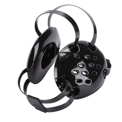Wrestling Ear Guard, Head Gear with Black NBR Sponge Dipped Paint 11 Holes for All Sports, Chin Pad Protective