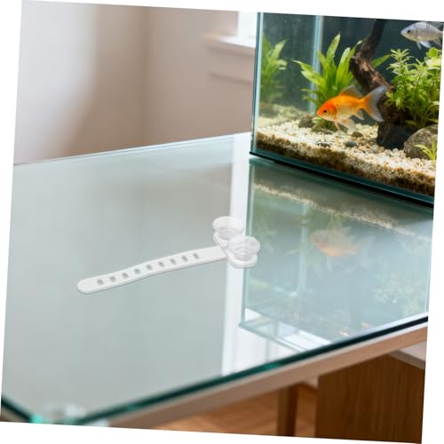 PRETYZOOM 50pcs Aquarium Suction Cup Clips with White Zip Ties for Fish Tank Air Hose and Tubing Fixing, Pipe Suction Cups for Aquarium Airline and Filter Tubes Holder
