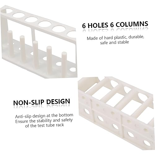 Zerodeko 3pcs Plastic Test Tube Holder Rack for Water Quality Testing Organizer - Design for School Laboratories and Aquarium Use