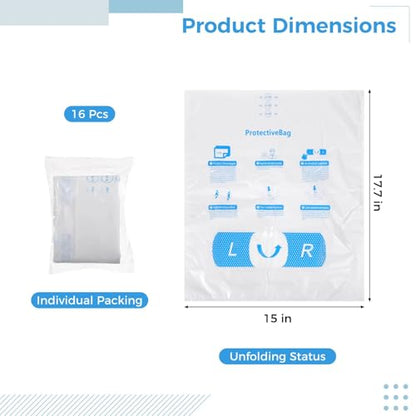 Foam Bags For Shipping 16 PCS 15×18 Inch, Handy Temperature-Activated Expanding Pouches, Instant Pack Quick Packaging - Protective Parcel Solution - color: 16 PCS, size: 18 × 15 inch