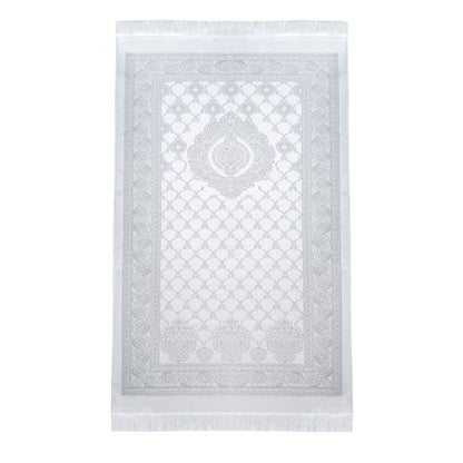 Prayer Mat - Muslim Prayer Rug, Prayer Mat Islam, Portable Travel Prayer Mat, Islam?c Prayer Rugs, Muslim Ramadan Eid Gifts (Grey) - color: Grey