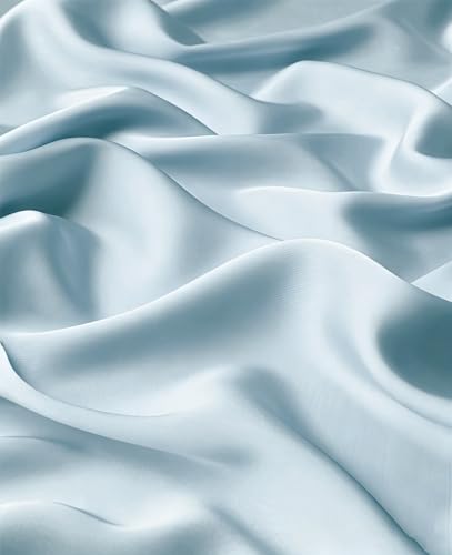 Lina & Lily Luxury Satin Hijab Head Scarf Shawl Wrap for Muslim Women Extra Long - color: Baby Blue