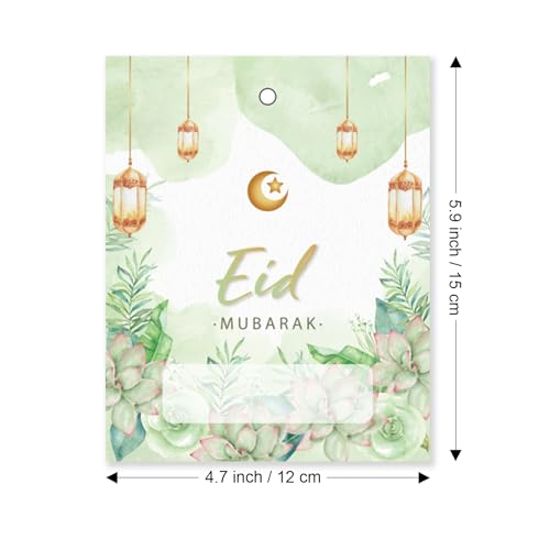 24 Pcs Eid Mubarak Money Holder Cards for Cash Gift, Eid Greeting Cards Money Holder Decoration Ornaments with Cover for Muslim Party Supplies