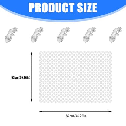 Invisible Anti Jump Netting for Fish Tanks Includes 5 Mounts Clear Netting Covers Clear Fish Tanks Covers with Holders