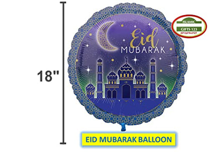 100 Pack Eid Balloons Set – Moon & Star Mylar Foil Balloons, Helium-Ready, Islamic Wall Decoration, Ramadan Gift, Eid Mubarak Party Decor - style: 100 Balloons