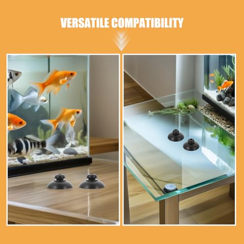 DOITOOL 60PCS Aquariums Oxygen Pump Suction Cups - 2.5cm/0.98" Rubber Suckers for Submersible Oxygen Air Pump Aquarium Filtration Accessories