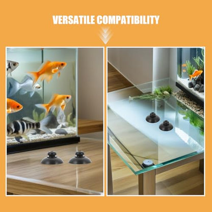 DOITOOL 60PCS Aquariums Oxygen Pump Suction Cups - 2.5cm/0.98" Rubber Suckers for Submersible Oxygen Air Pump Aquarium Filtration Accessories