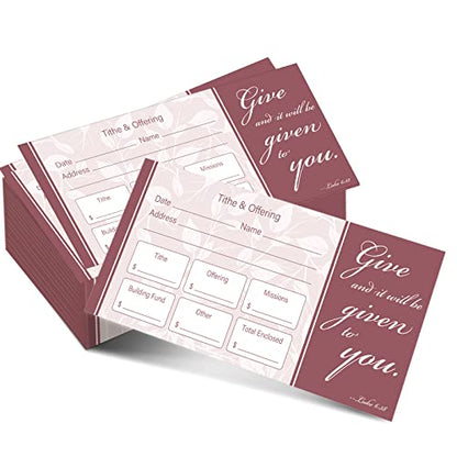 Eaasty 200 Pieces Church Offering Envelopes My Offering Bill Size Envelope Church Tithe Envelopes for Donations, Religious Occasions(Simple Style) - style: Simple Style