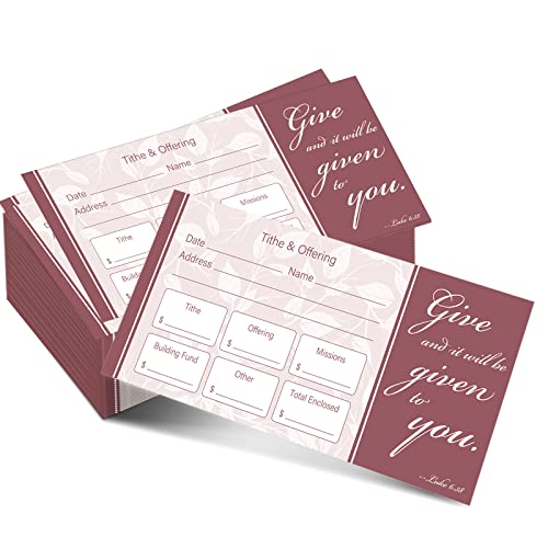 Eaasty 200 Pieces Church Offering Envelopes My Offering Bill Size Envelope Church Tithe Envelopes for Donations, Religious Occasions(Simple Style) - style: Simple Style