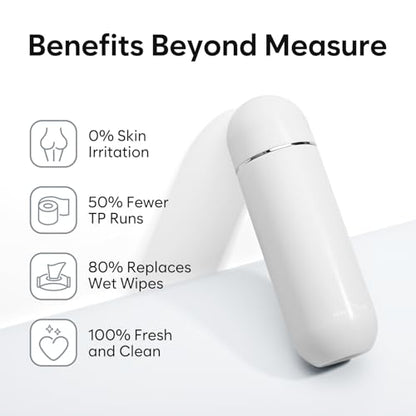 Easy@Home Portable Bidet for Travel: Handheld Sprayer Kit - Personal Hygiene Peri Bottle for Women & Men | Perineal & Postpartum Care Essentials | 380mL (12.8 oz) Large Capacity Bottle | EPB-01 Grey
