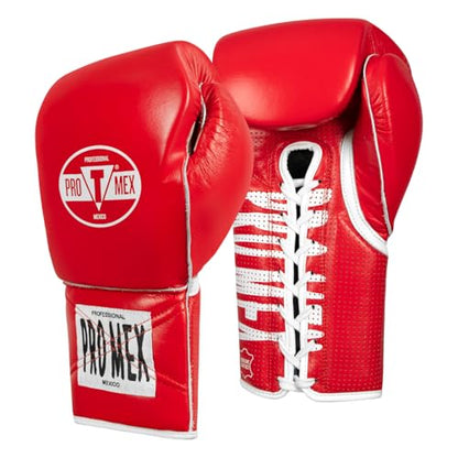 Title Boxing Pro Mex Professional Edge Lace Training/Sparring Boxing Gloves - color: Red, size: 16 oz