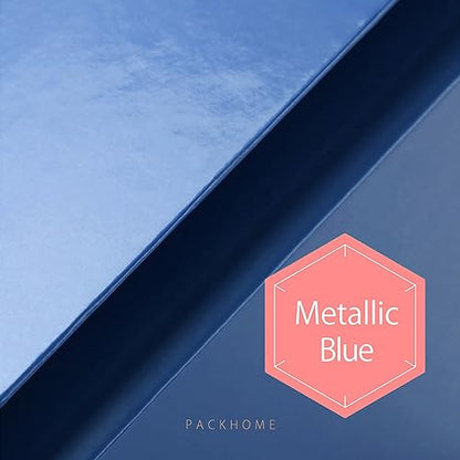 PACKHOME Large Gift Box 13.5x10x3.5 Inches, Sturdy Shirt Box with Magnetic Lid for Multiple Occasions (Glossy Blue) - color: 13x9.7x3.4 Inch-Blue-Pack of 1