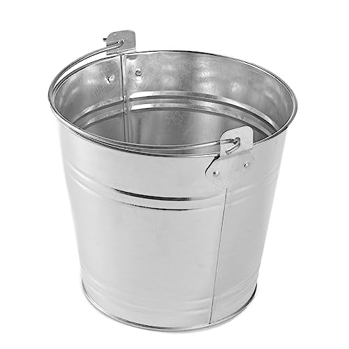 American Metalcraft PTUB87 Natural Galvanized Steel Pail with Handle, 1.16-Gallon, 8" Diameter, Silver - size: 148 oz.