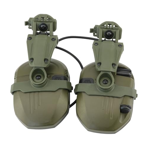 Ear Defender Hearing Protection Safety Earmuffs Noise Reduction with Gel EarPad for Outdoor Sports (FG) - color: Fg